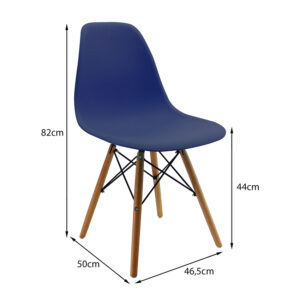 Kit Por 4 Silla DKR Tipo Eames para comedor - Azul oceano 5 Kit Por 4 Silla DKR Tipo Eames para comedor - Azul oceano